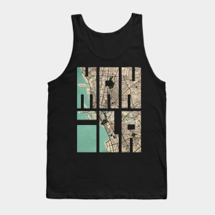 Manila, Philippines City Map Typography - Vintage Tank Top